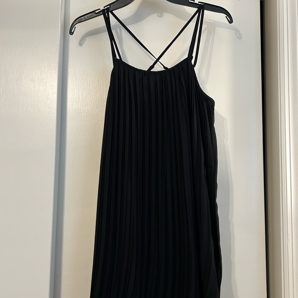 BCBG Black Pleated Cocktail Dress size XS